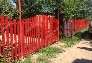 Забор евроштакетник горокой в Косшы цвет рубин